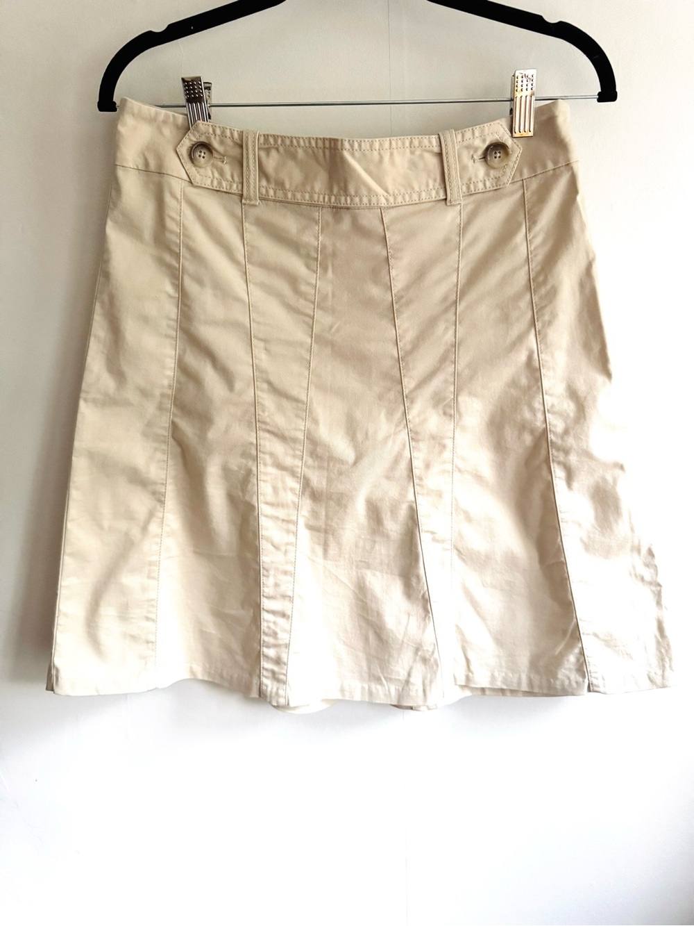 Ann Taylor Women's Cream A-Line Shorts Skirt